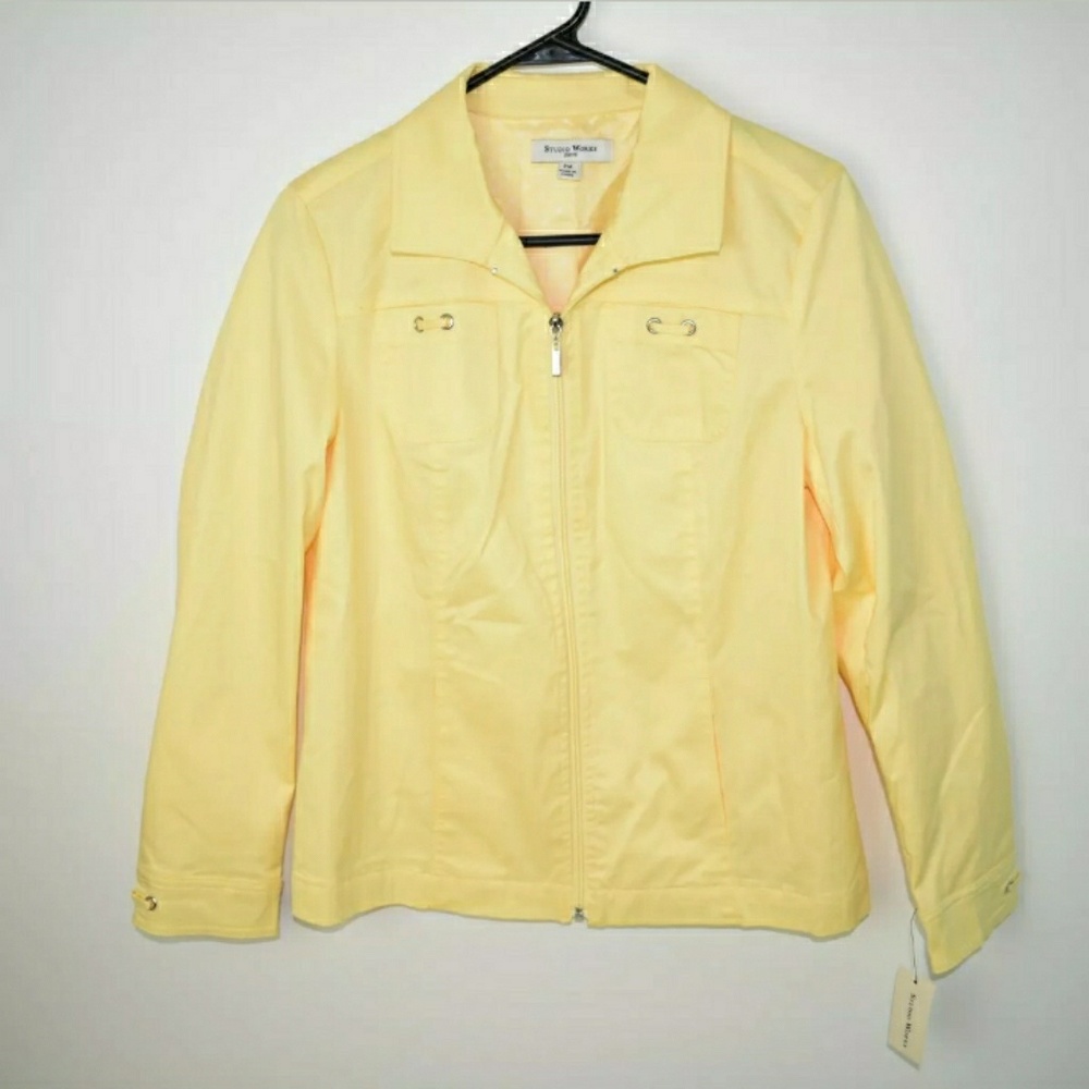 Studio Works Petite Medium Zip Up Jacket NWT